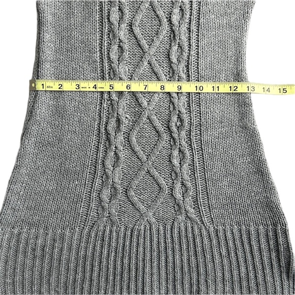 lei Knit Gray Mini Dress Sweater Material Women’s Medium, could fit size Small - Picture 4 of 6
